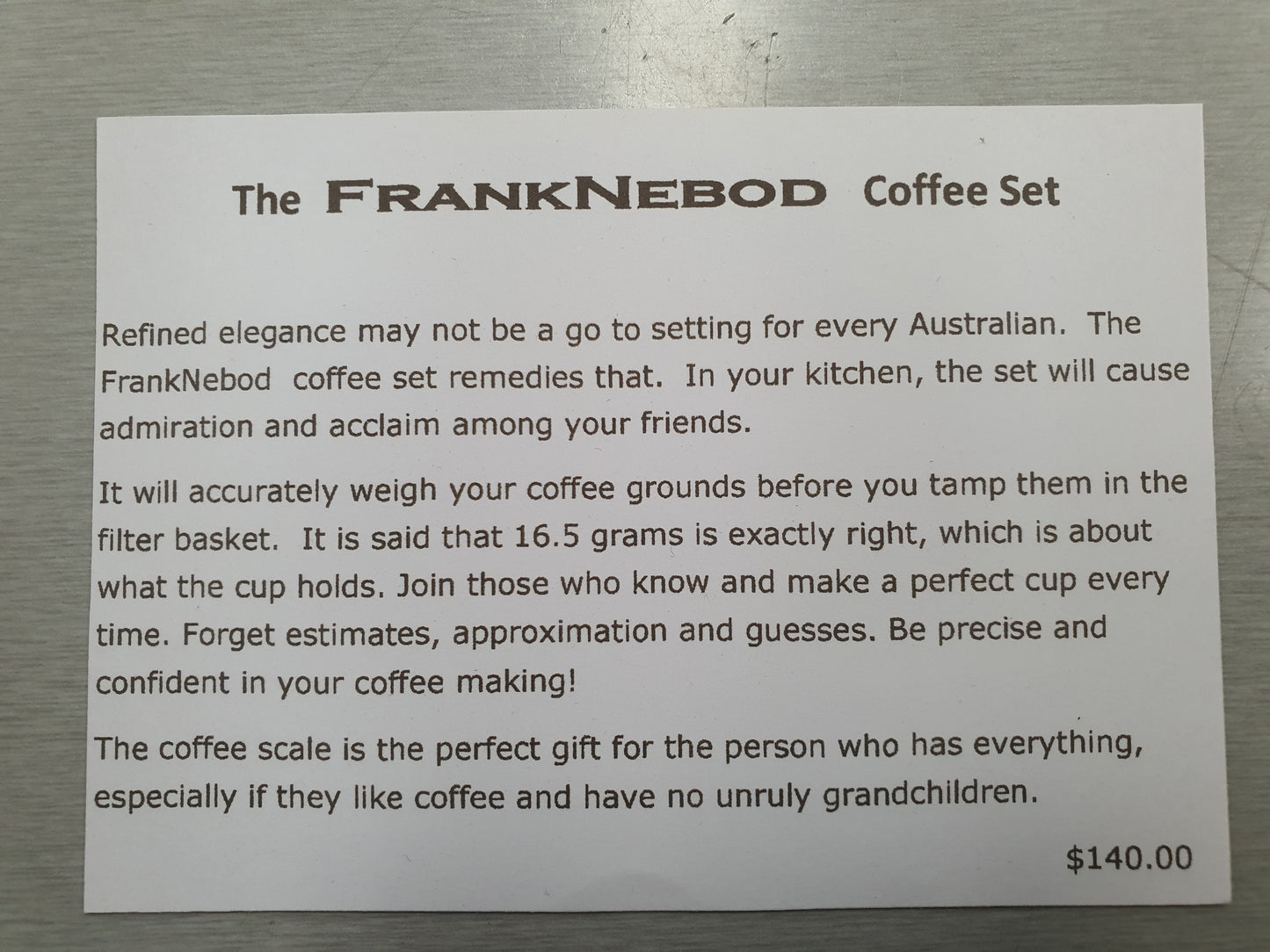 Coffe station, carved timber by Frank Darby