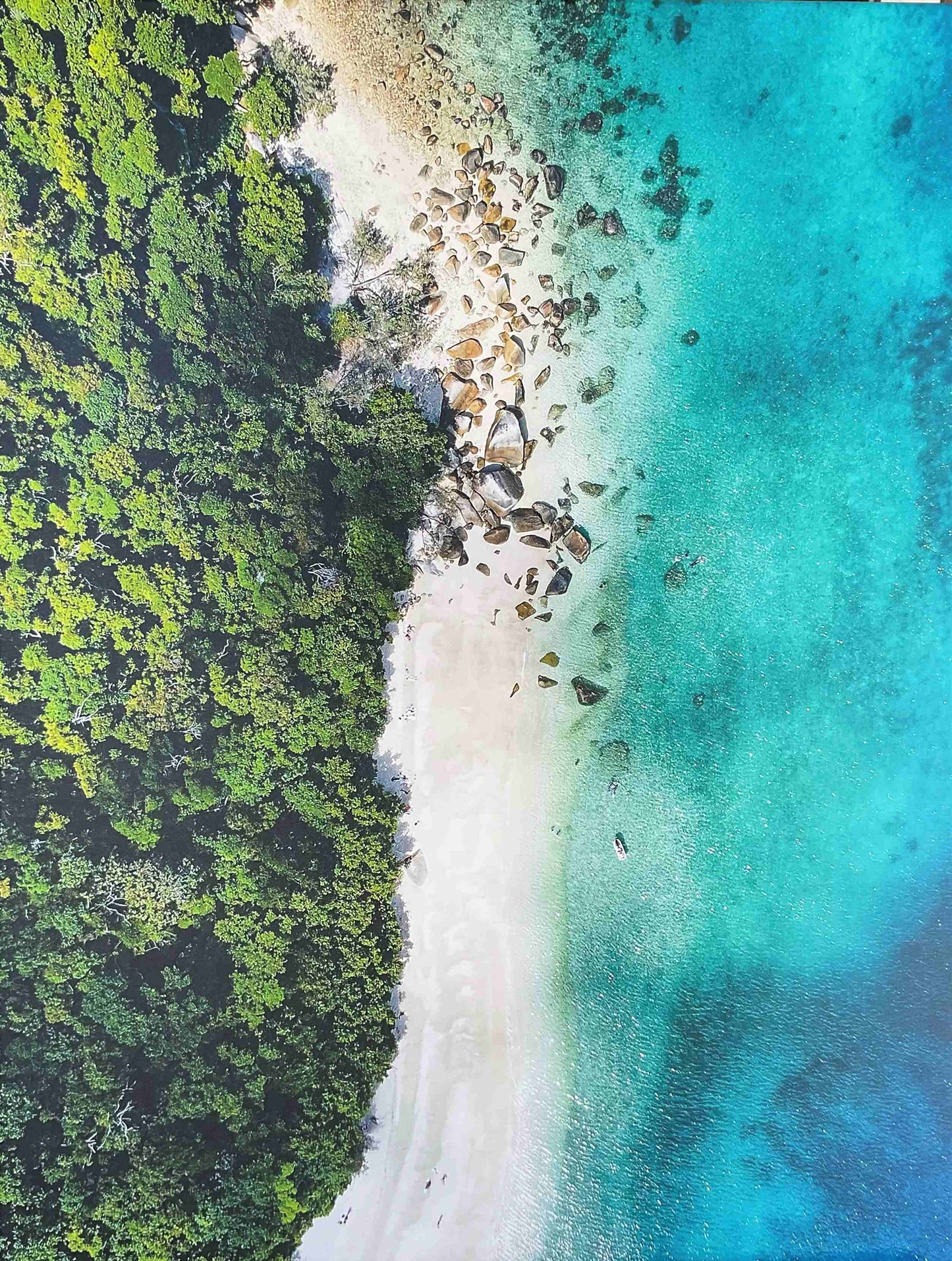 Aerial Beach Picture Canvas