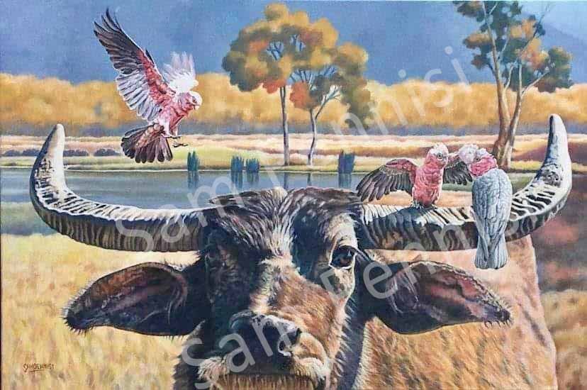 Buffalo Wings - by Sam Pennisi - Limited Edition Print on Canvas