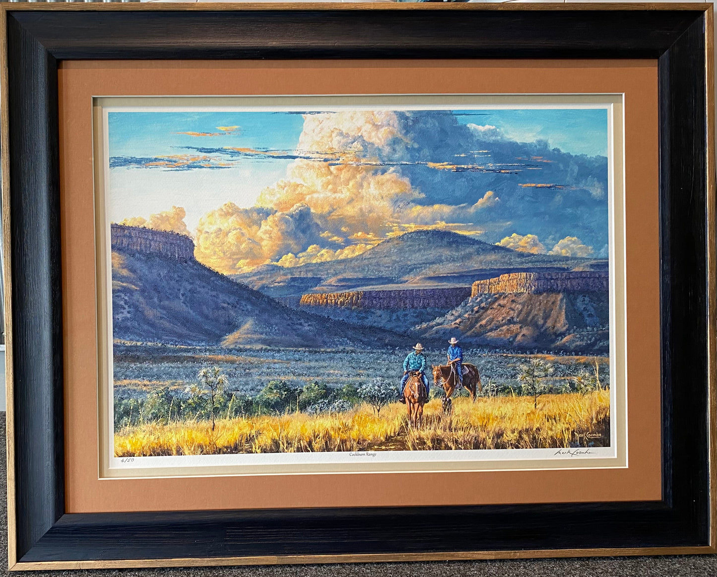 Framed Mark Coombe Countryside artwork