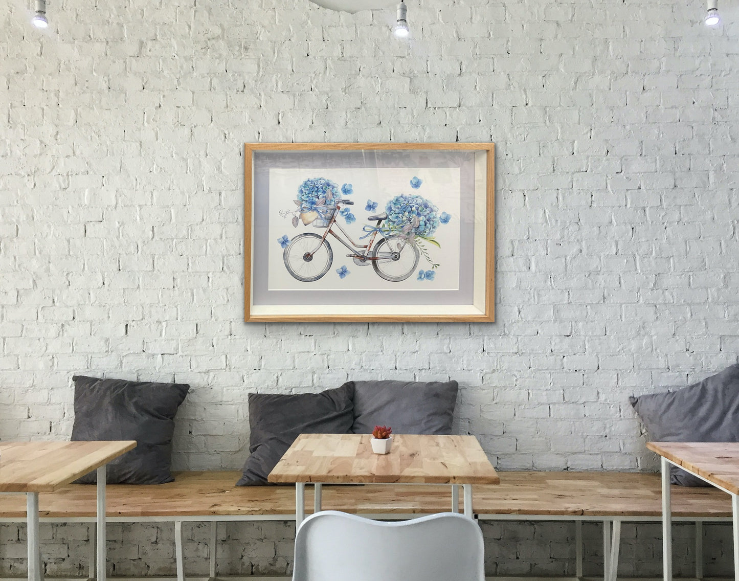 Bicycle, Print, Framed 62cm x 45cm