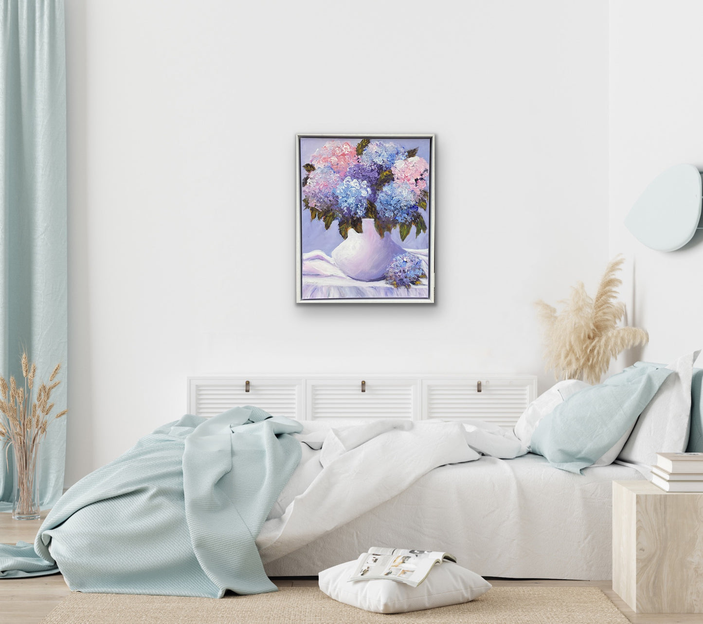 Tia Gabriella "hydrangea" Acrylic on Canvas 40cm x 50cm