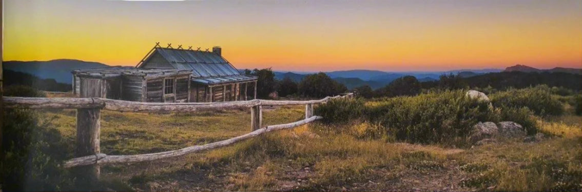 Craigs Hut Mt Buller Canvas 110cm x 37cm