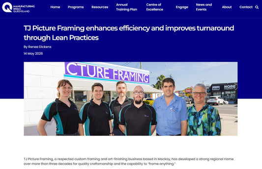TJ Picture Framing enhances efficiency and improves turnaround through Lean Practices