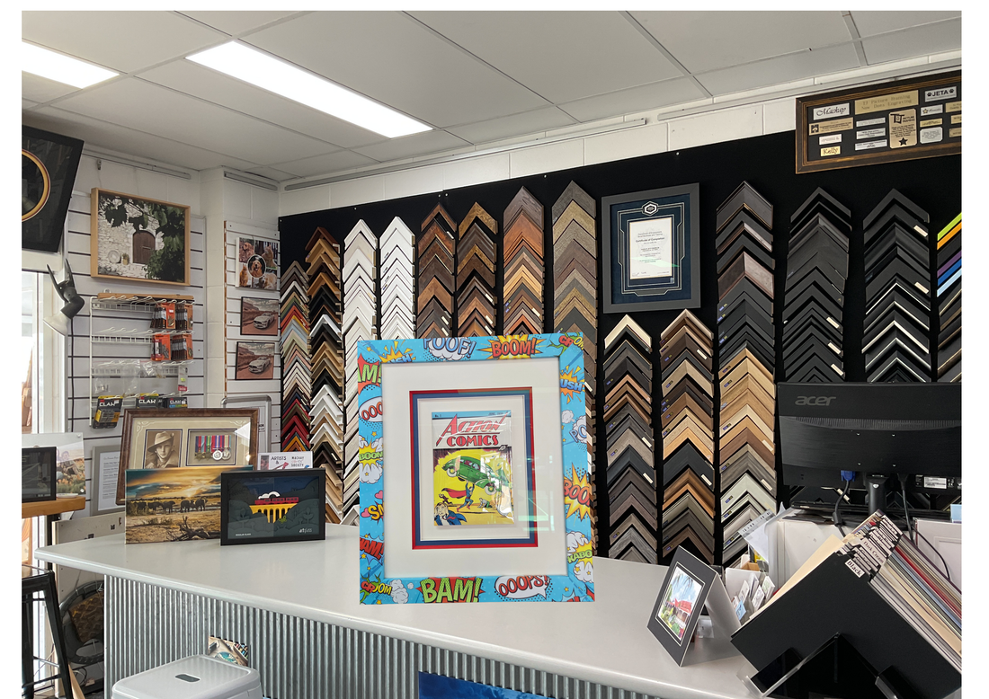 See our new frames at TJ Picture Framing