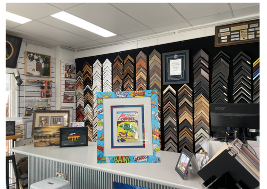 See our new frames at TJ Picture Framing