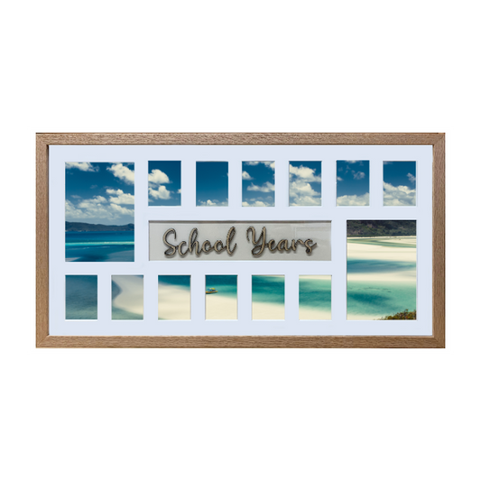 School Years Collage Photo Frame - Customisable