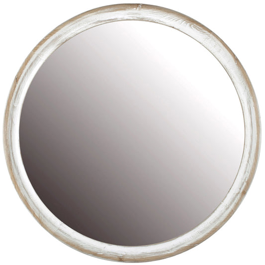 60CM COASTAL ROUND WALL MIRROR 60X3CM