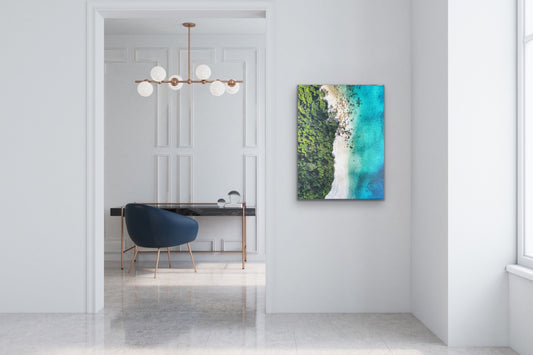 Aerial Beach Picture Canvas