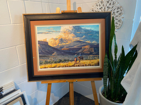 Framed Mark Coombe Countryside artwork