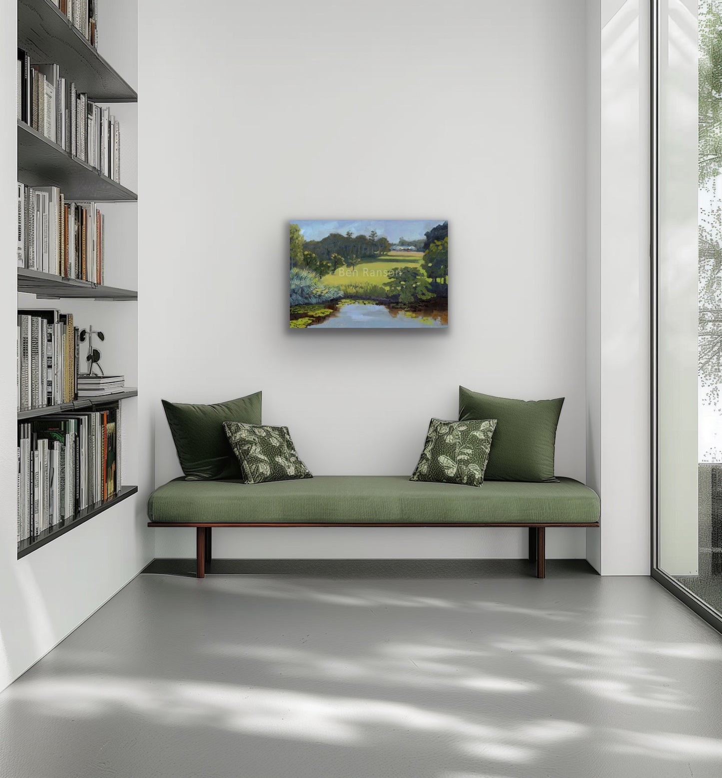 Mackay Botanical Gardens - looking west from the Cafe Lookout verandah by Ben Ranson - Limited Edition Canvas