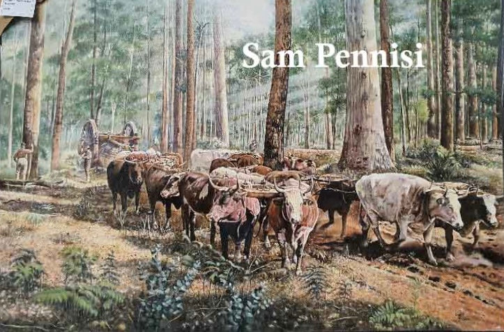 Teamwork Framed Canvas Original Painting by Sam Pennisi 91cm x 61cm Award Winning