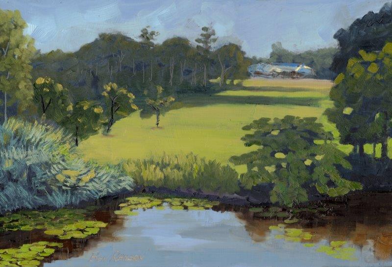 Mackay Botanical Gardens - looking west from the Cafe Lookout verandah by Ben Ranson - Limited Edition Canvas