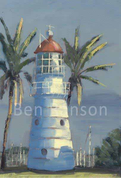 Mackay Harbour Light House by Ben Ranson - Limited Edition Printed Canvas