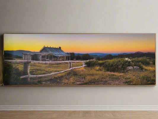 Craigs Hut Mt Buller Canvas 110cm x 37cm