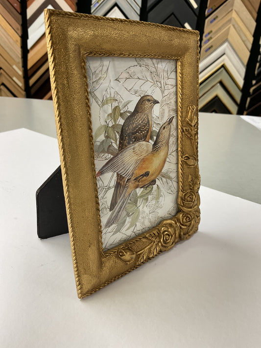 3x5” Gold Bird Frame