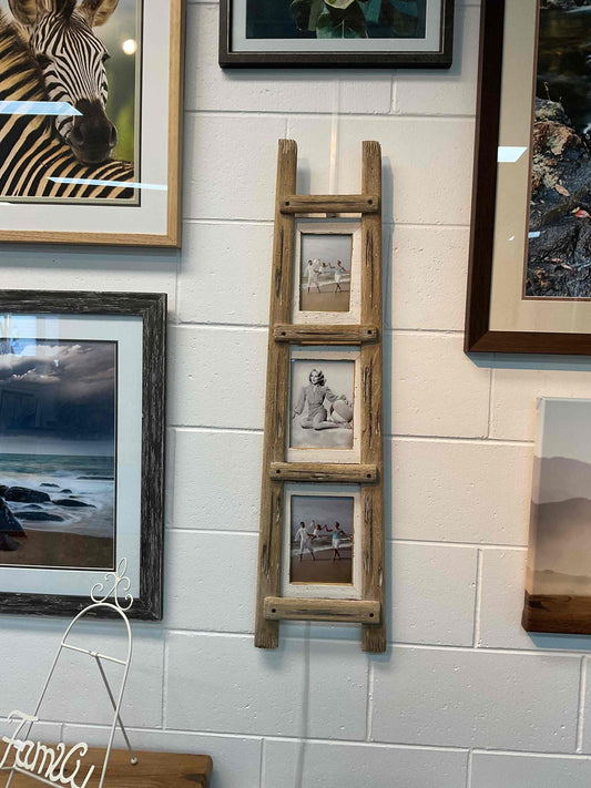 Driftwood Ladder Frame