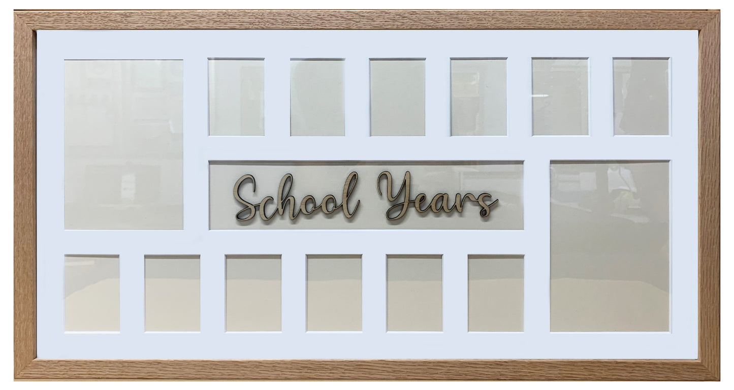 School Years Collage Photo Frame - Customisable