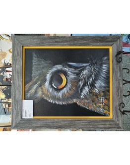 Night Serenity Framed Canvas Painting by Renee Longmore 53cm x 63cm